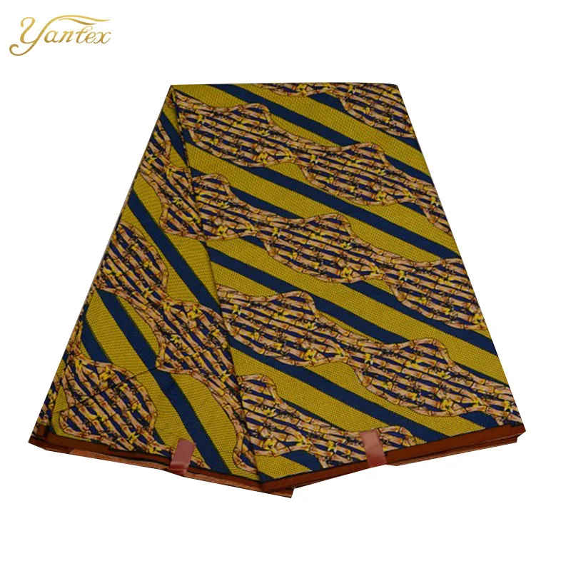 18040012 YANTEXTILE новая Анкара ткань Африканский настоящий воск принт Tissu Africain 6 ярдов настоящий воск Африканский батик ткань для свадебного платья - Цвет: 18040012