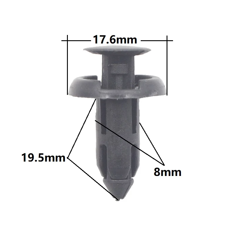 Автомобильный фиксатор бампера крыла KA LI 30x пластиковая заклепка с нажимным