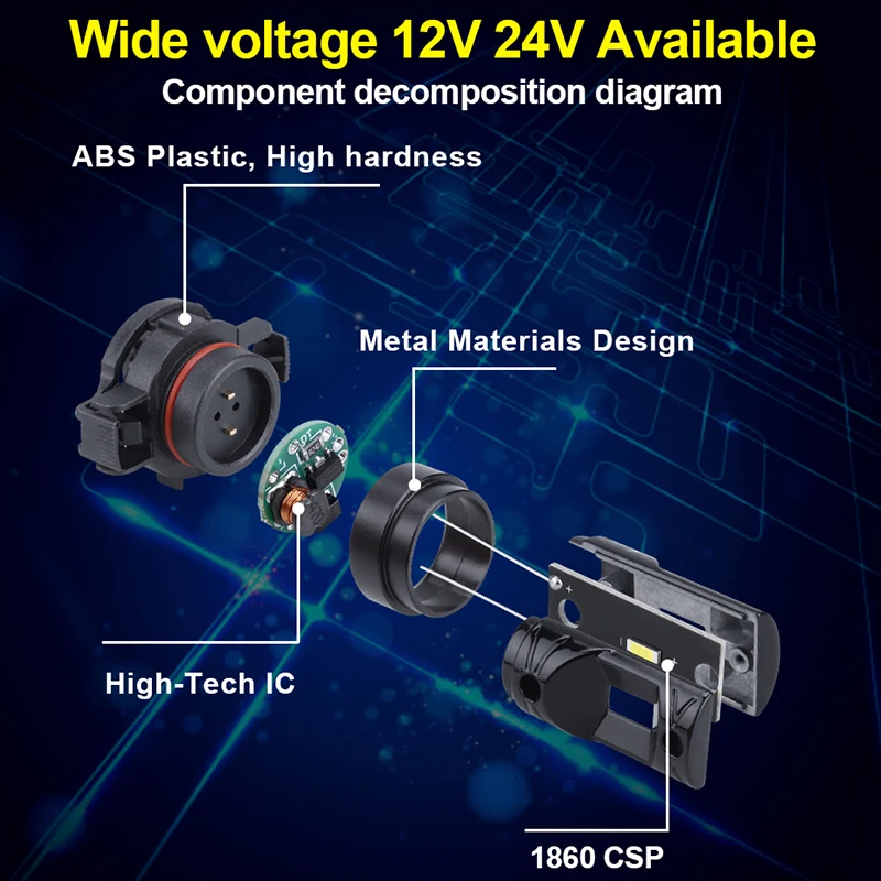 Автомобильные светодиодсветодиодный Противотуманные фары HB3 9005 HB4 9006 H8 H11 для