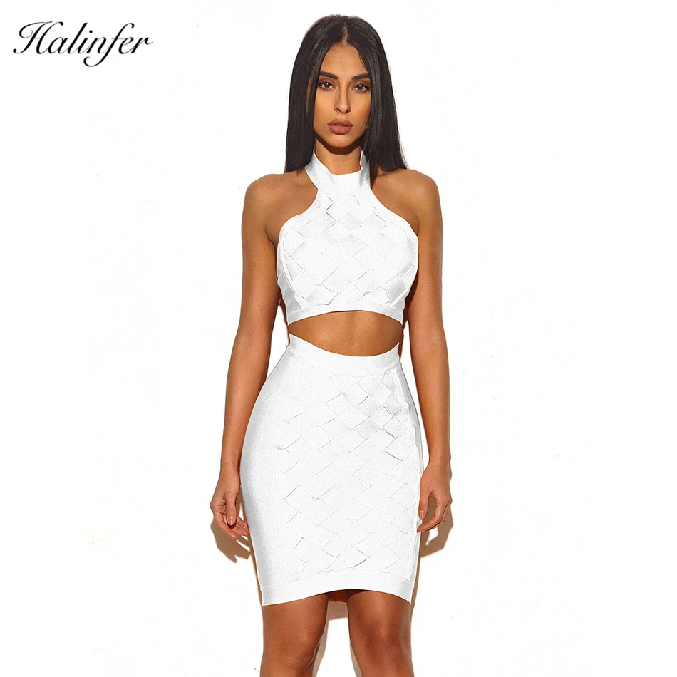2018 New fashion 2 piece set women sexy dress Tank Backless bodycon rayon elegant celebrity party dresses top quality | Женская одежда