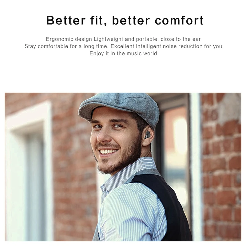 B20 Bluetooth-гарнитура Мини-наушники Бинауральные звонки Версия Bluetooth 5 0 Низкая