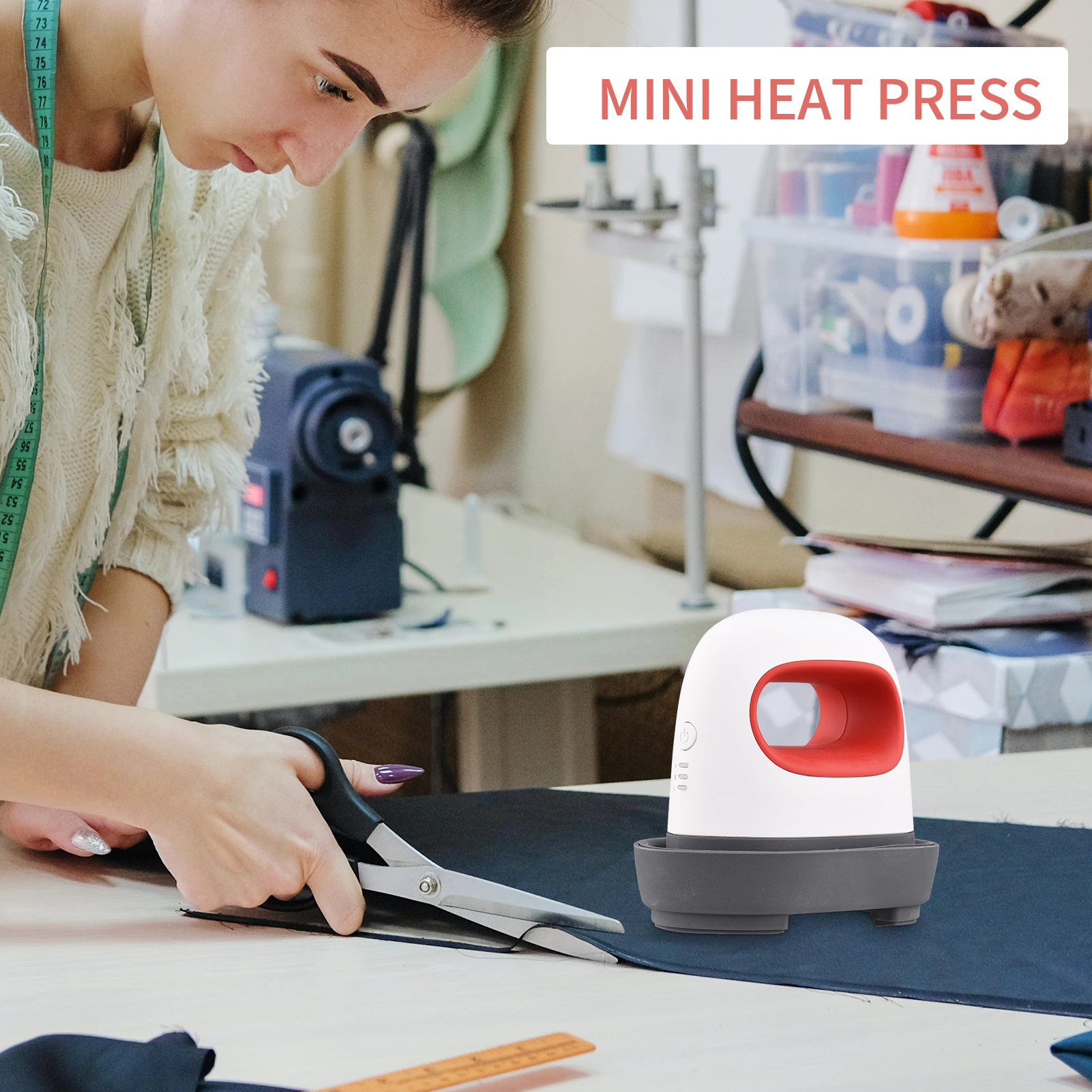 Mini Heat Press Machine T-Shirt Printing Easy Heating Transfer Iron Machines for Clothes Bags Hats Pads Leather DIY Home |