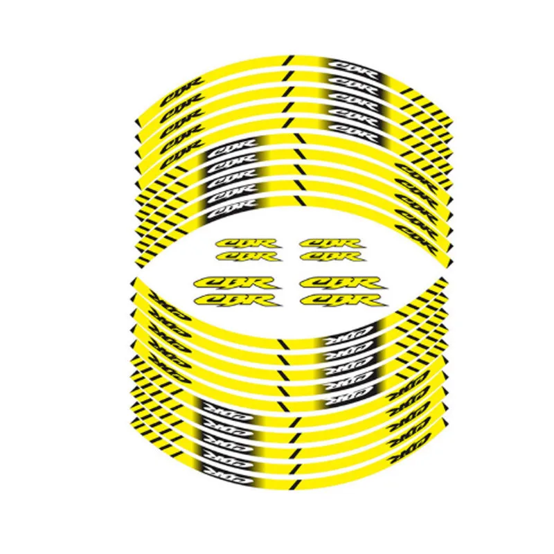 4 цвета универсальные светоотражающие наклейки на колеса мотоцикла HONDA CBR |