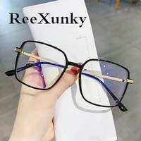 new 2022 unisex blue light blocking computer glasses women fashion tr90 frame vintage square eyewear anti eyestrain eyeglasses