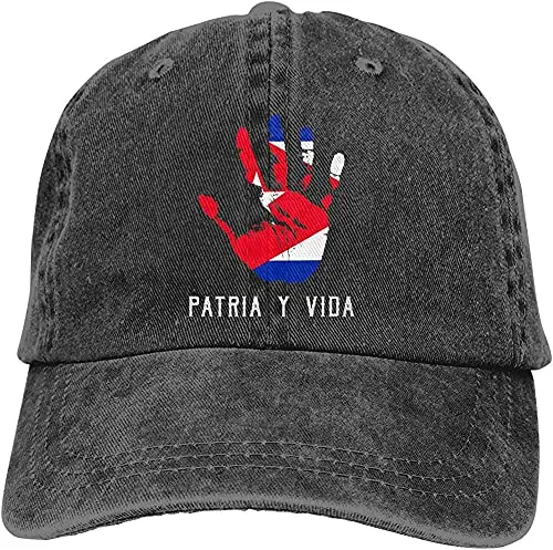 

Classic Gorgeous Patria Y Vida Hat Viva Cuba Libre Cotton Retro Sun Protection Cowboy Hat Unisex for Men Women Sport Hats