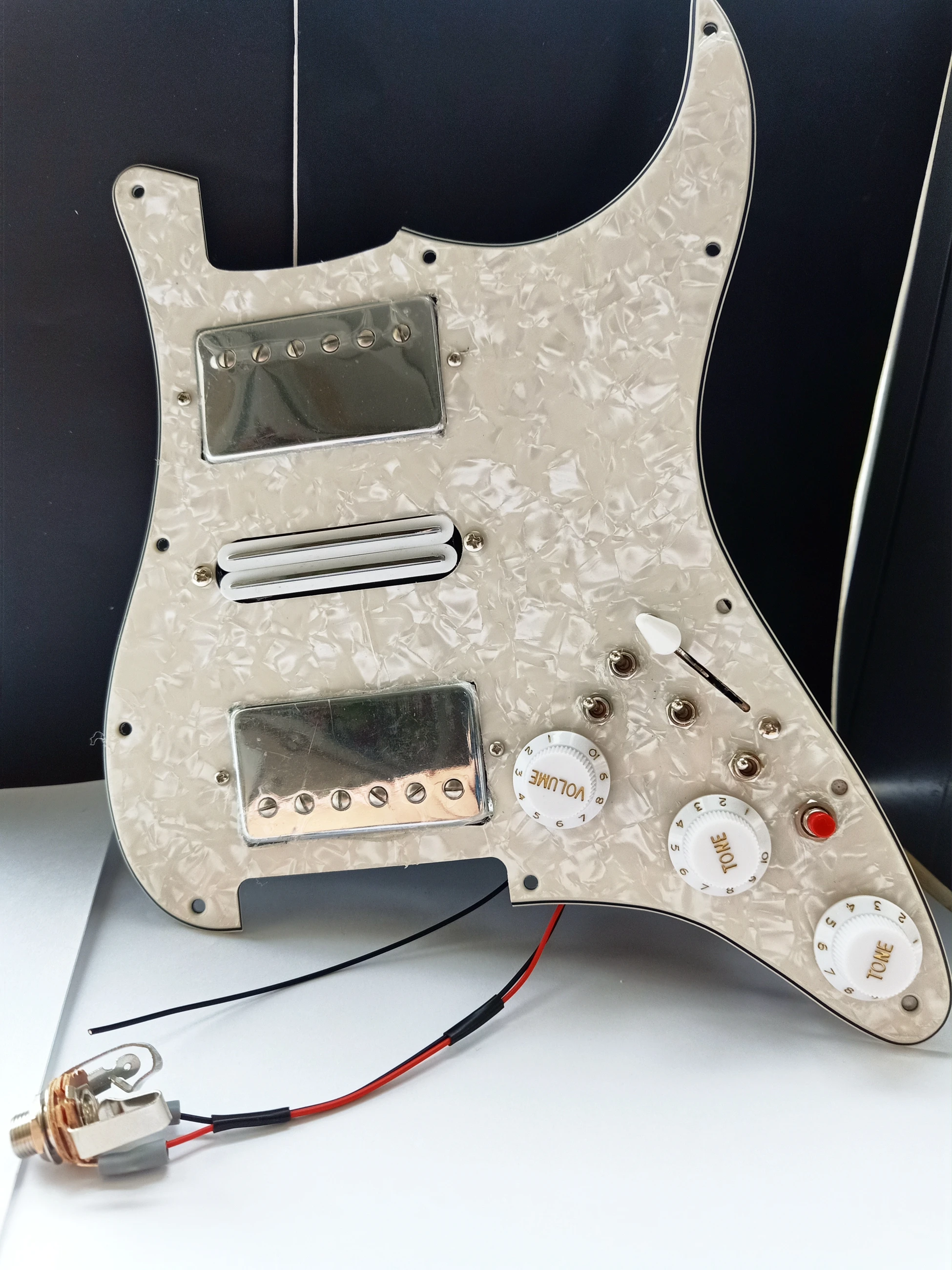 Редкие винтажные жемчужные желтые гитарные пикапы Pickguard Alnico HSH хамбакер Pickups жгут