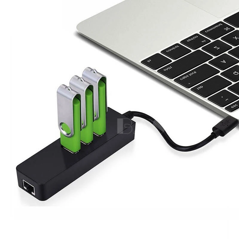 Адаптер концентратор Bkscy с USB C на Ethernet RJ45 Lan адаптер сетевой карты Gigabit Internet для