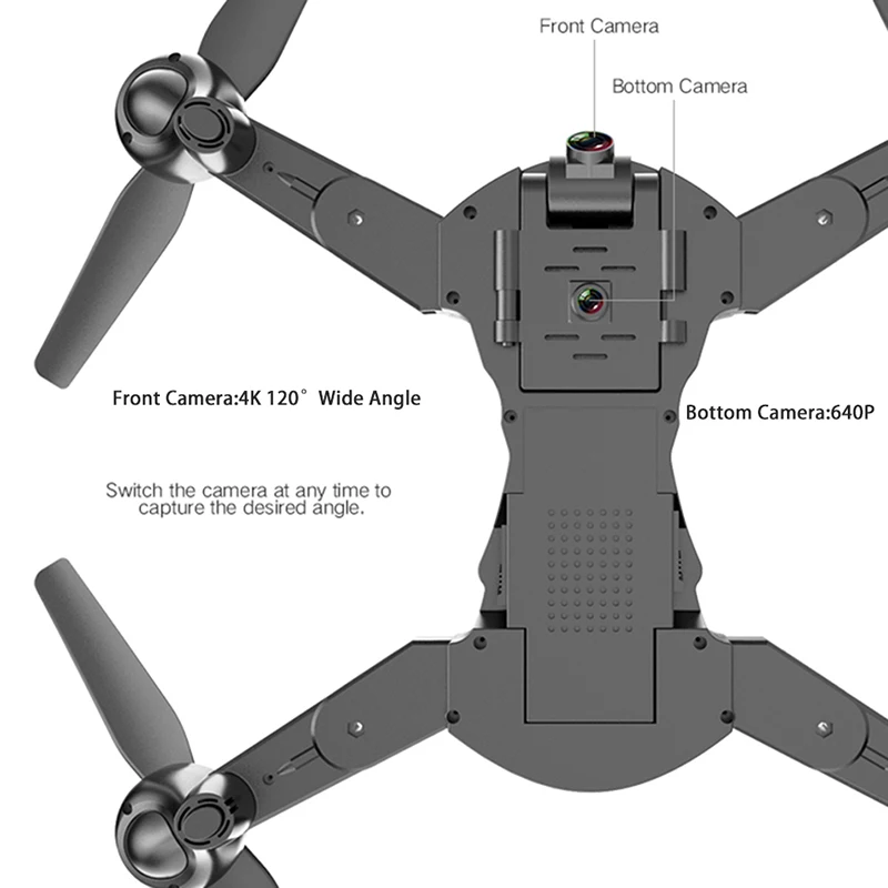 Квадрокоптер KEELEAD X13S складной с двойной камерой 4K Wi Fi|Квадрокоптеры камерами| |