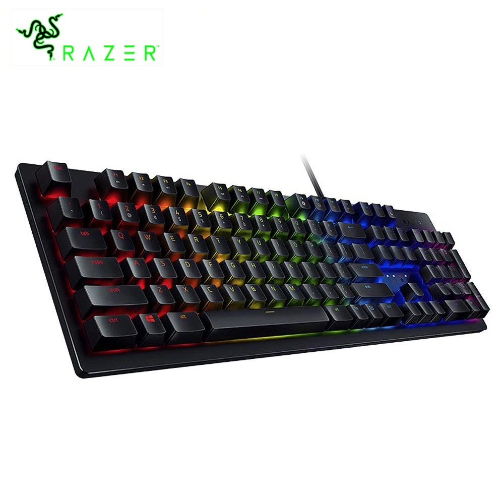 Клавиатура Razer Huntsman Механическая игровая Проводная с RGB-подсветкой | Компьютеры и
