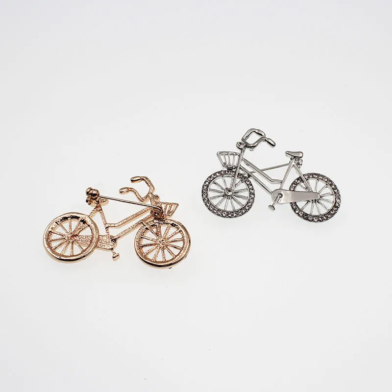 1 шт. золотого серебряного цвета креативный велосипед Для женщин брошь значки