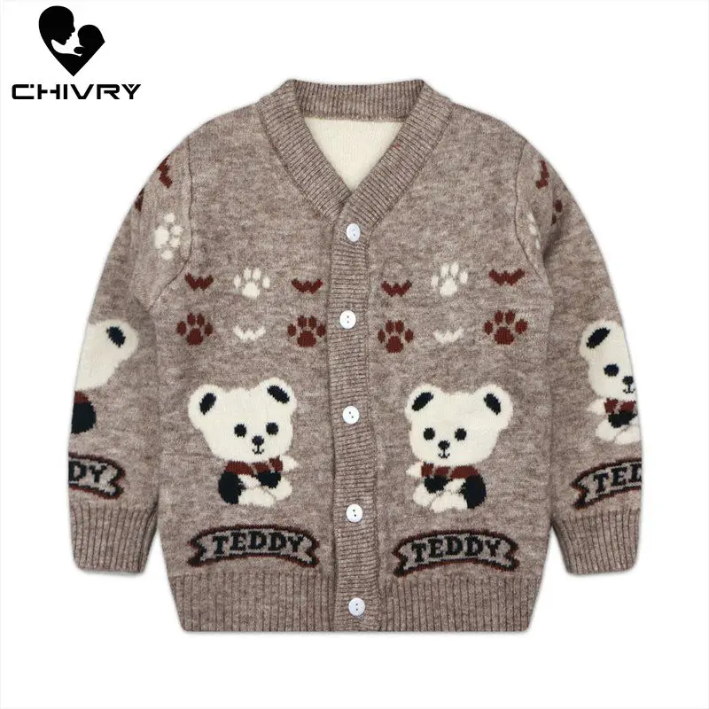 Новинка 2020 Детский кардиган свитер осенне-зимние вязаные свитеры на пуговицах с