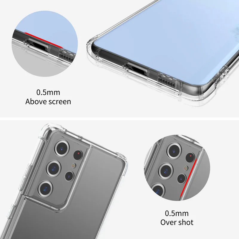 Противоударные мягкие чехлы с подушкой безопасности для Samsung Galaxy S10 S9 S8 S7 Plus lite S10e