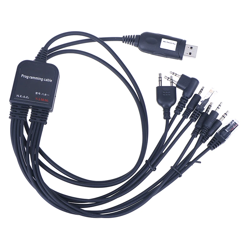 8 в 1 компьютерный USB Кабель для программирования kenwood baofeng motorola yaesu icom Handy walkie talkie car