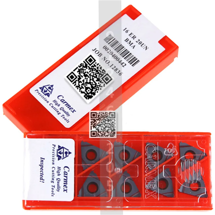 

Carmex/C.P.T. 16ER 20UN BMA/16ER 24UN BAM/16ER 28UN BAM/16ER 32UN BAM CNC carbide inserts 10PCS/BOX