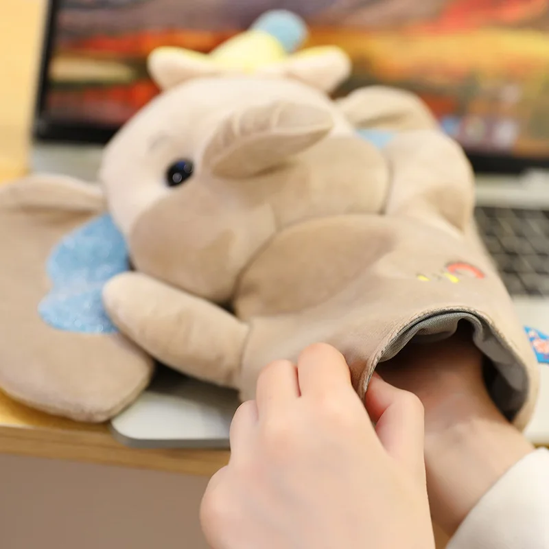 

Cute Cartoon Animal Hand Puppet Plush Elephant Puppet For Kids Adult Pretend Playing Dolls
