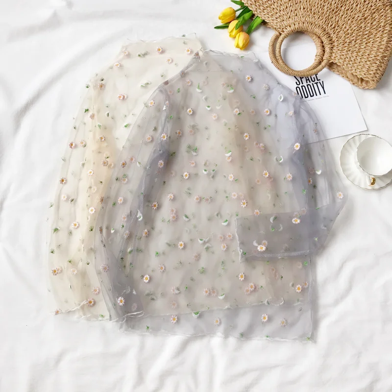 Японские шикарные сетчатые рубашки в стиле &quotЛолита&quot женская элегантная