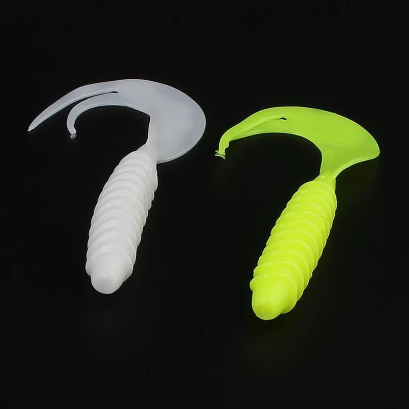 

Ardea Soft Lures 75mm3.5g Silicone Bait Swimbait Curly Artificialtai Worm Wobblers jigging Bass Baitfishing Fishing Tackle