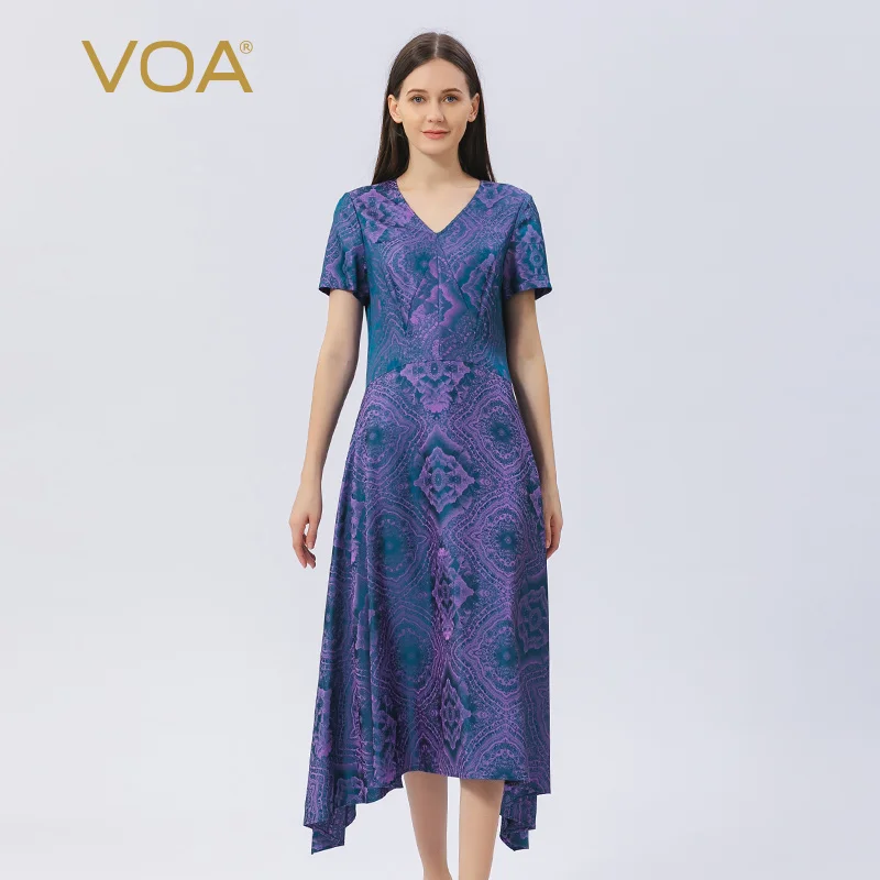 

VOA (сирота) в продаже 23 момме шелковое платье AE260