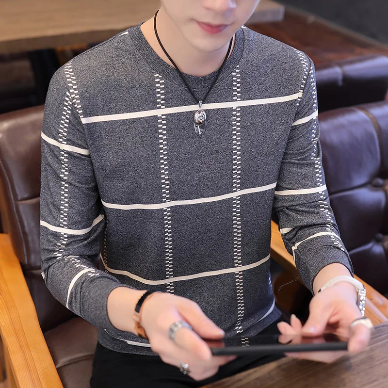 

Men's New Fall and Winter Fashion Leisure Long Sleeve T-shirts