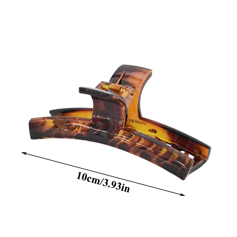 

Solid Color Acrylic Hairpins Simple Style Hair Claw For Women Elegant Transparent Plastic Hair Clips Shark Clip Korean Headwear