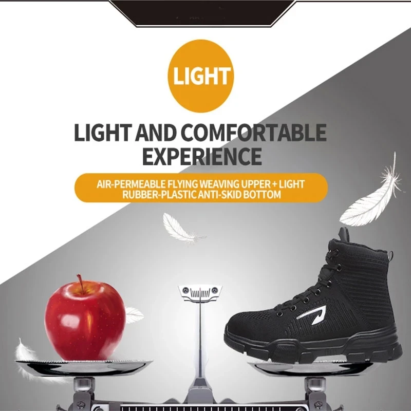 Нерушимая обувь Ryder для мужчин и женщин со стальным носком безопасные воздуха