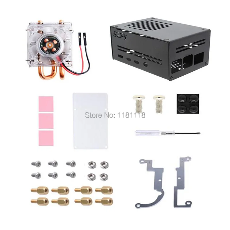 Низкопрофильный Вентилятор охлаждения ICE Tower для Raspberry Pi 4B/3B + Модель B с