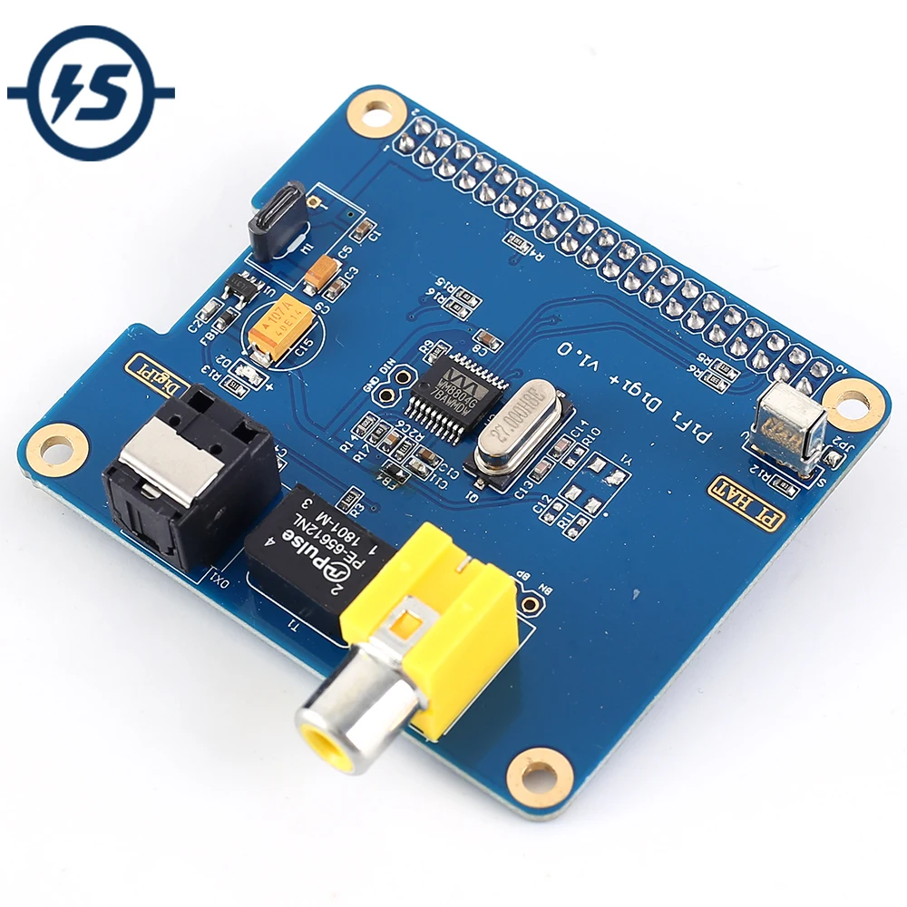 Цифровая звуковая карта HIFI DiGi + I2S SPDIF для Raspberry Pi 3B +/3B/2B/Zero|Интегральные схемы| |