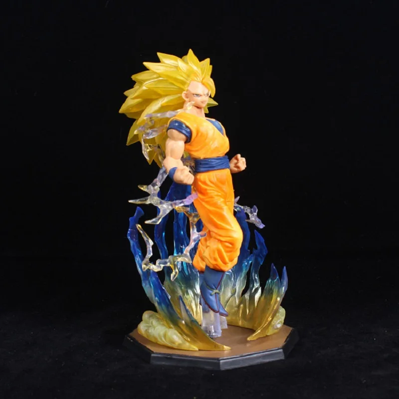 Аниме Dragon Ball Сон Гоку какаротто Супер Саян 3 сильнейшая сила синий молния альт