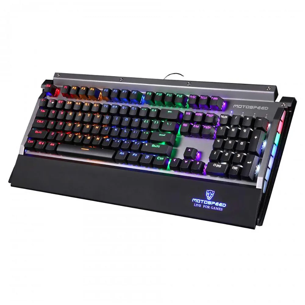 Motospeed CK98 Kailh BOX Switch 104 клавиши NKRO USB Проводная Механическая игровая клавиатура с RGB