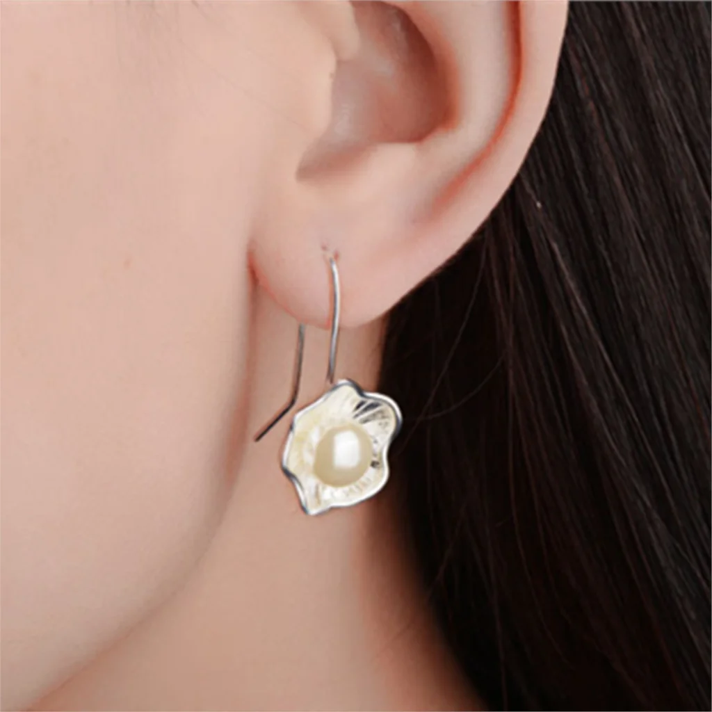 Женские серьги подвески с искусственным жемчугом|Серьги-гвоздики| |