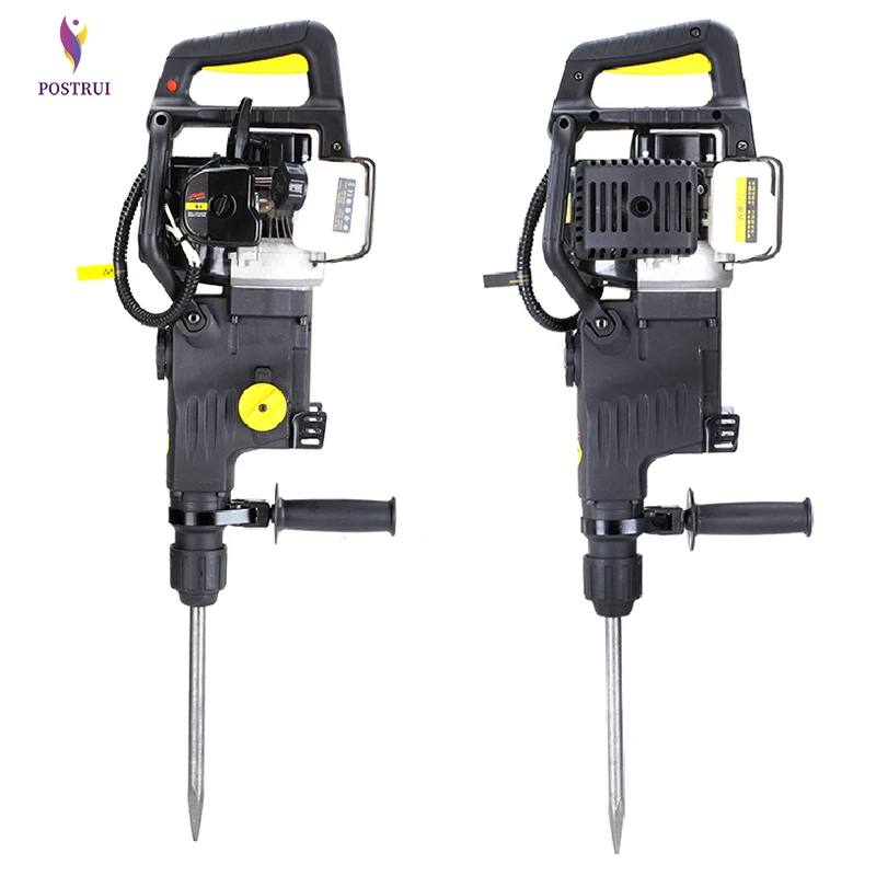 Двухфункциональный бензиновый молоток мощностью 1200 Вт для отбойного бурения
