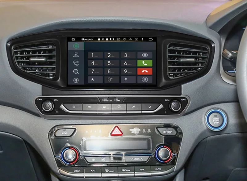 Автомобильный dvd плеер 2 din 8 дюймов android 10 для Ioniq Hybrid right driving 2016 2017 автомобильный