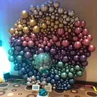 20 шт 512 дюймов розовое золото серебро шары из латекса цвета металлик Металл Хром воздушные шары Свадебный декор товары для дня рождения