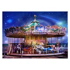 Набор для алмазной вышивки крестиком, картина 5D в виде карусели, космоса, галактики, живописный рисунок 3D своими руками, подарок для детей