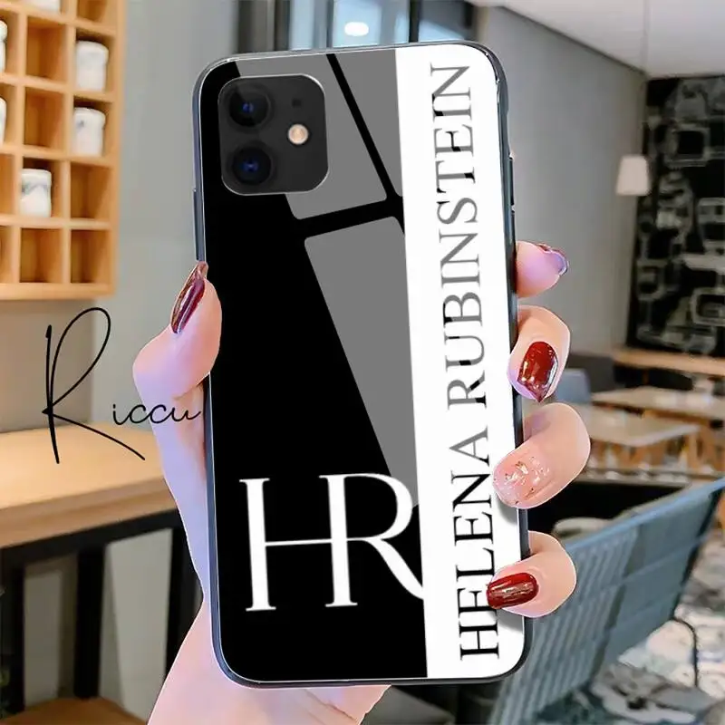 

Hrmes Luxury beauty brand HR Phone Case Tempered Glass For iPhone 11 Pro XR XS MAX 8 X 7 6S 6 Plus SE 2020 12 Pro Max Mini case