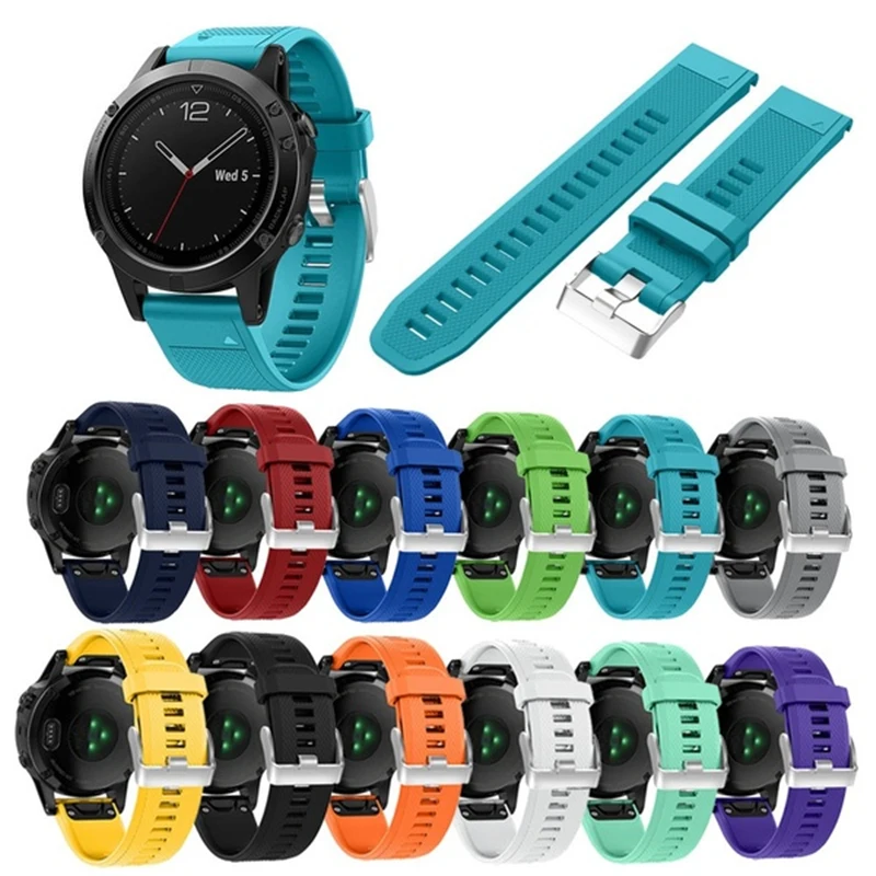 

Ремешок силиконовый для наручных часов Garmin Fenix 5 Forerunner 935, 22 мм