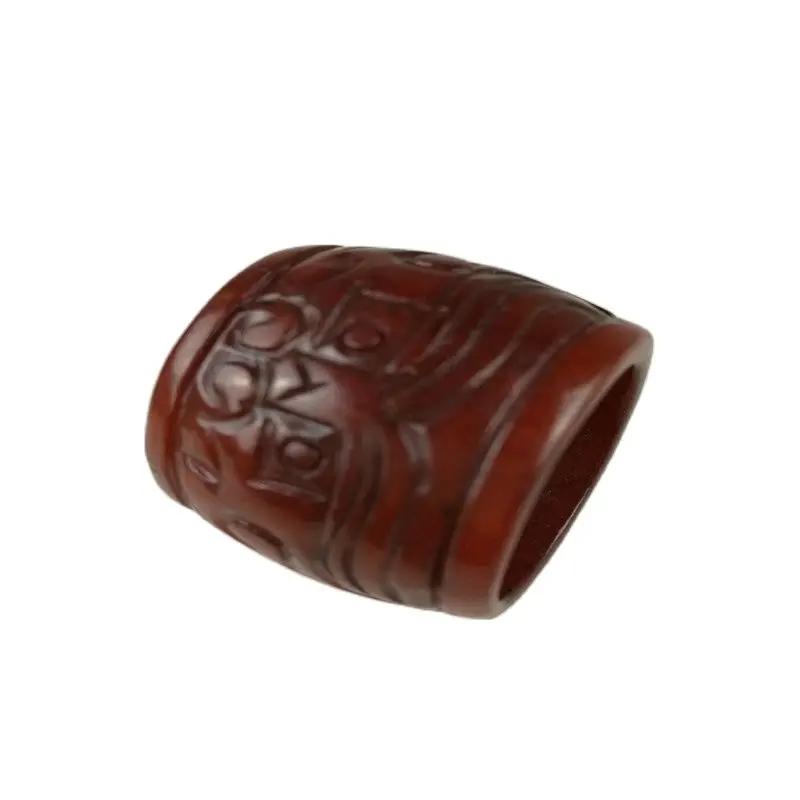 CHINA FOLK Collection old jade carving- jade China carving Thumb ring