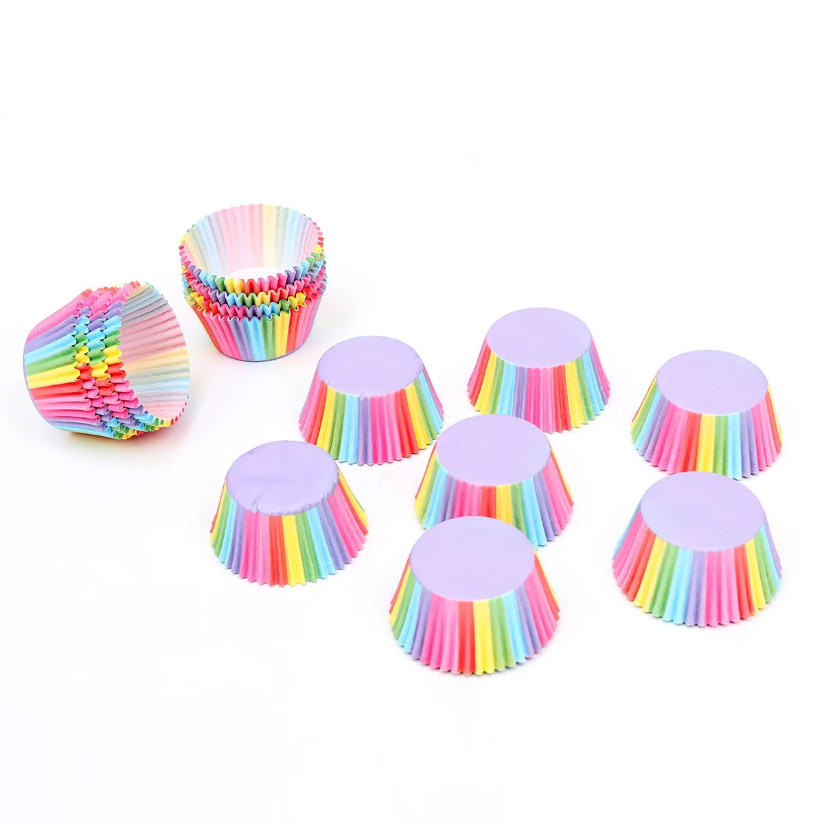 100 шт. разноцветные Бумажные Формочки для кексов | Дом и сад