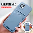 Чехол для Oppo Realme 8i, мягкий чехол из ТПУ с отделением для карт, чехол для телефона Raelme 8 i MX3151, защитный противоударный бампер для камеры, чехол