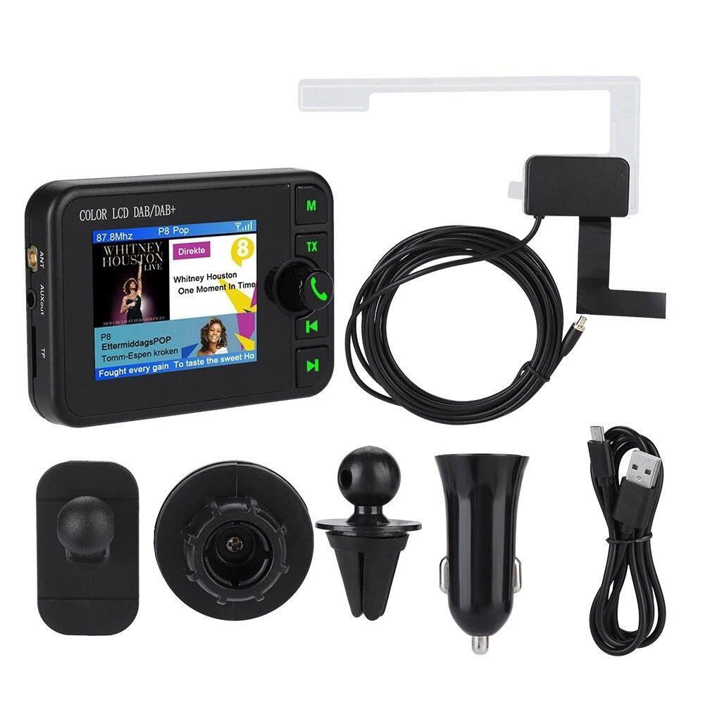 

2.4 inch LCD Display Digital Radio Stereo Bluetooth DAB Receiver Portable Audio Broadcasting MP3 Player for Home Office Car