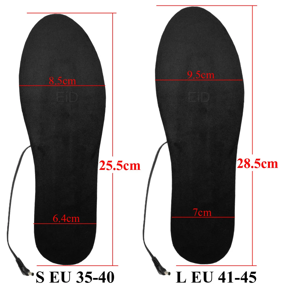 EiD USB Heated Shoe Insoles Electric Foot Warming Pad Feet Warmer Sock Pad Mat Winter Outdoor Sports Heating Insoles Winter Warm images - 6