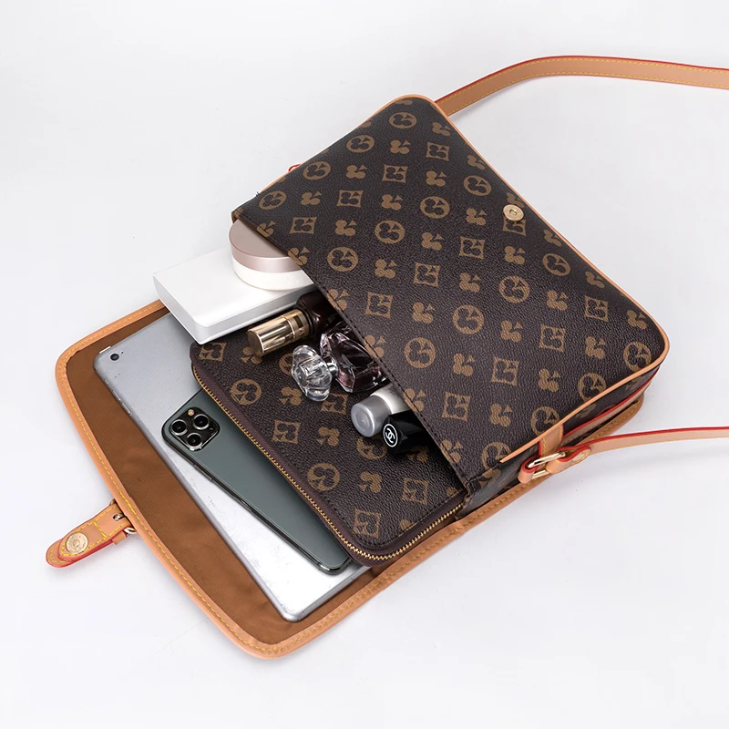 

Women's 2021 Trendy Cambridge Bag Leather Messenger Bag Fashion Handbag