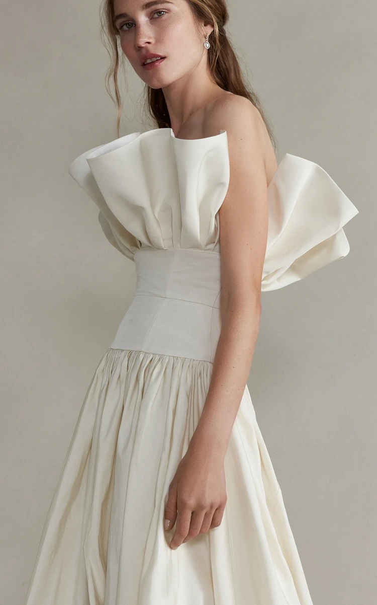 Элегантное простое ТРАПЕЦИЕВИДНОЕ свадебное платье без рукавов с открытыми
