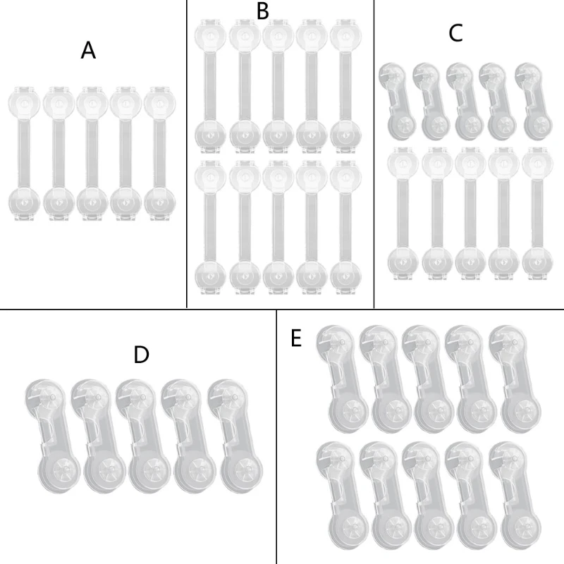 

5/10 Children Security Protector Baby Care Multi-function Child Baby Safety Lock Cupboard Cabinet Door Drawer Safety Locks