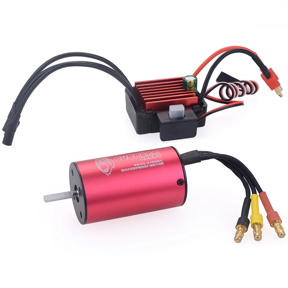 

SURPASSHOBBY 2845 5900KV Waterproof Brushless Motor 35A ESC T Deans for Traxxas Trx4 HSP Monster Buggy Off-Road 1/12 RC Car