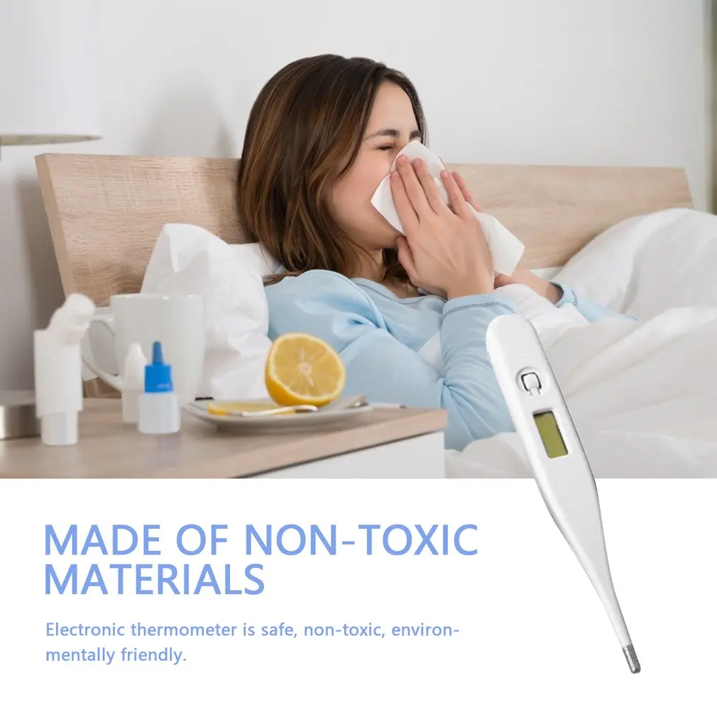 Digital Lcd Heating Thermometer Abs High Precision Waterproof Baby Child Body Temperature Measurement 1 Piece | Электроника