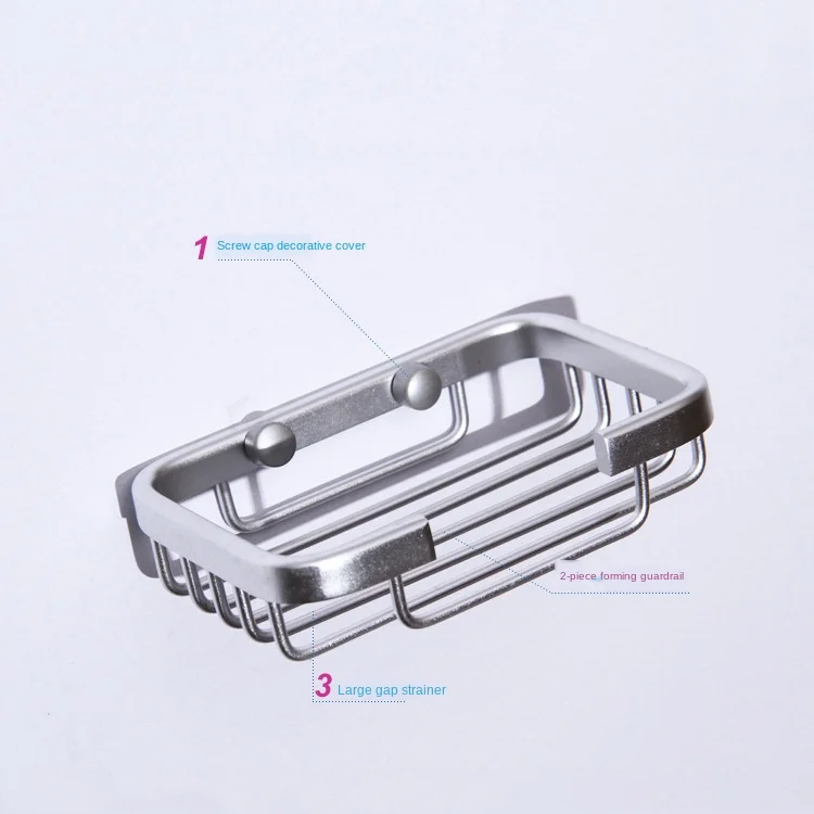 Оборудование для ванной маленькая квадратная мыльная сеть алюминиевая