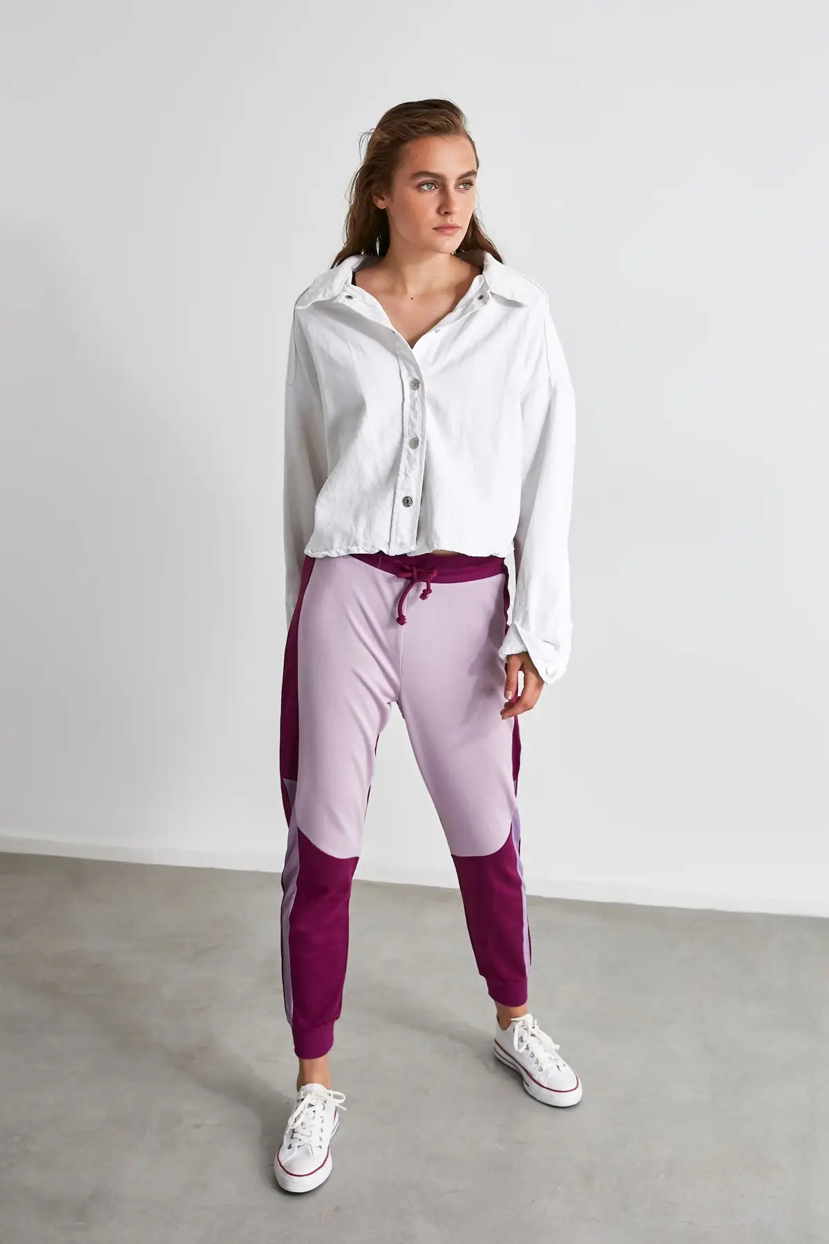 Трендовые черные трикотажные спортивные штаны TWOSS19GS0112|Беговые штаны| |