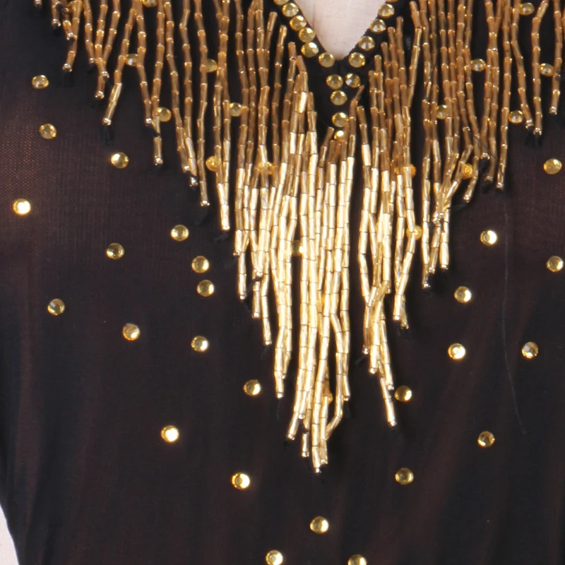 

Sexy Latin Dance Dress Women Tango Salsa Rumba Cha Cha Samba Competition Dresses Black Performance Clothing Customized DC3351