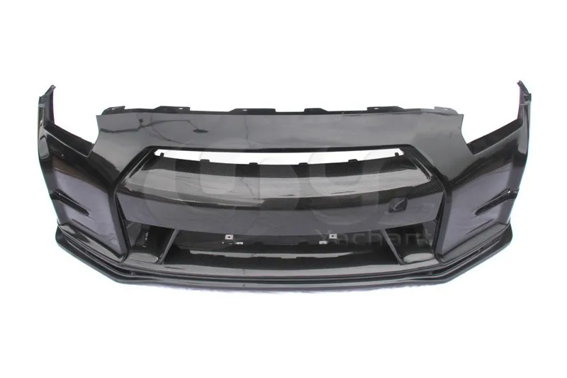 Автомобильный стильный комплект из углеродного волокна передний бампер для губ